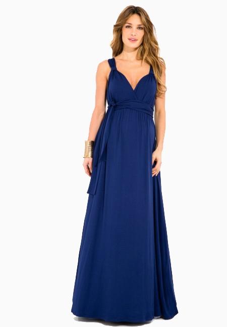 Robe grossesse bleu