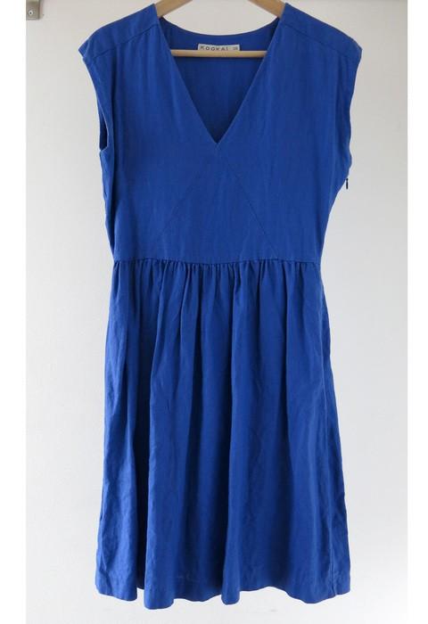 Robe lin bleu