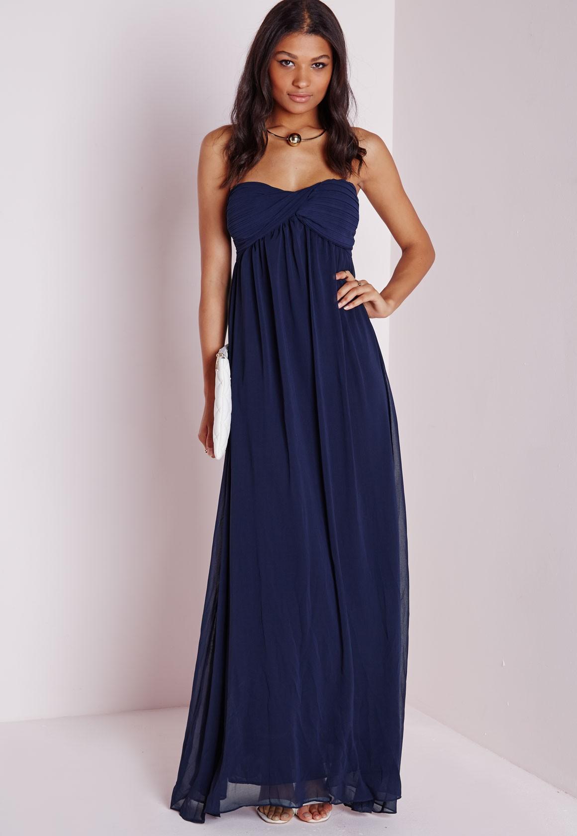 Robe longue été bleu