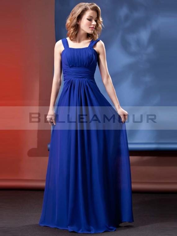 Robe longue bleu pas cher