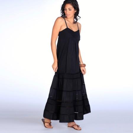 Robe longue noir été