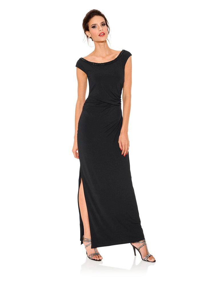 Robe longue noir femme