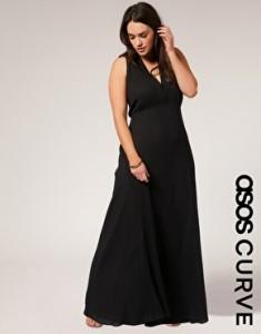 Robe longue noir grande taille