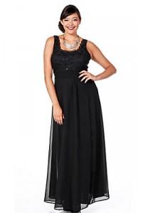 Robe longue noir grande taille