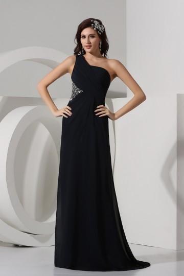 Robe longue noir simple