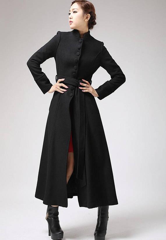 Robe manteau noir