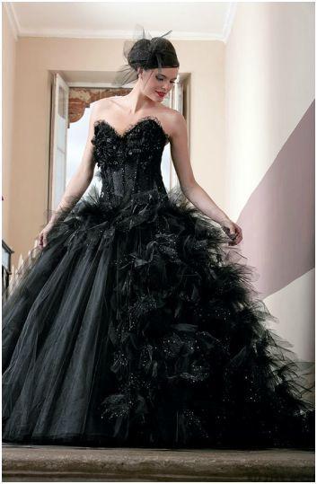 Robe mariée noir