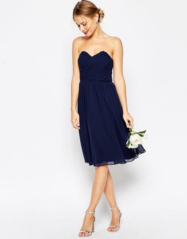 Robe mariage bleu marine