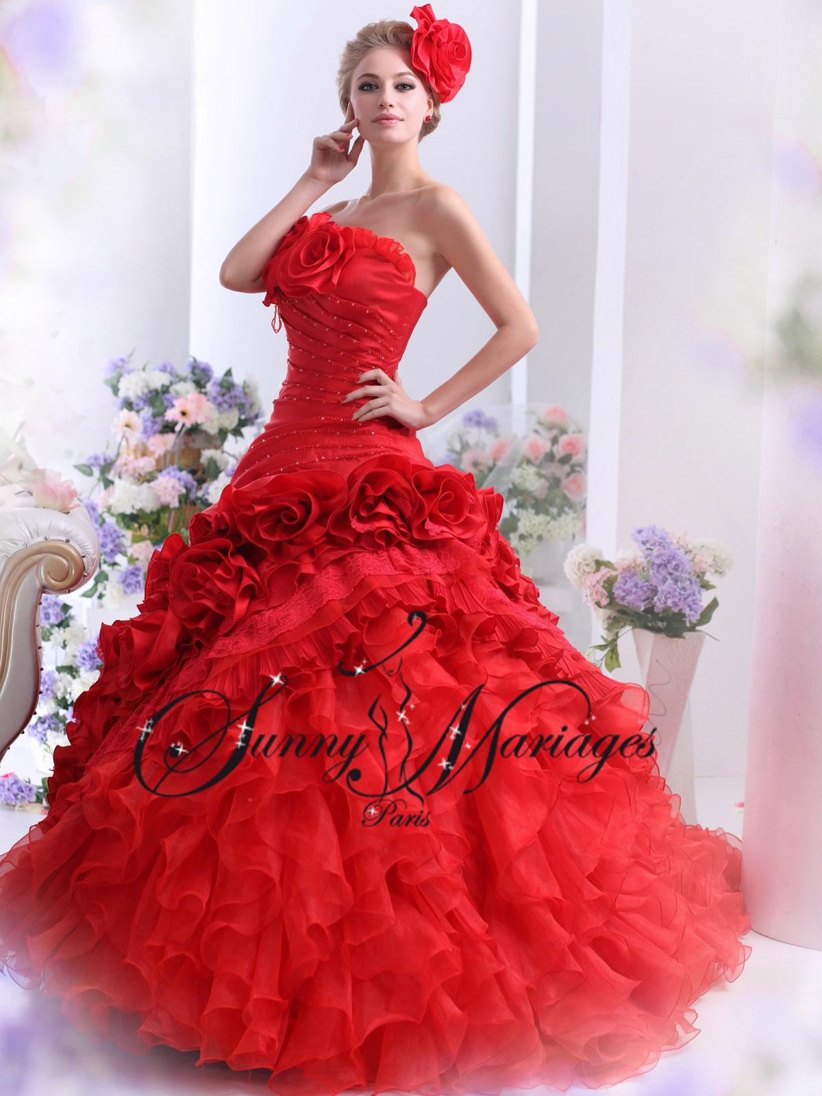 Robe mariee rouge