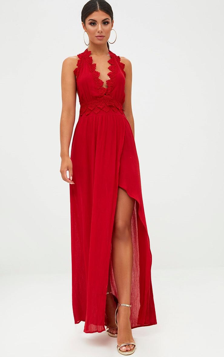 Robe maxi rouge