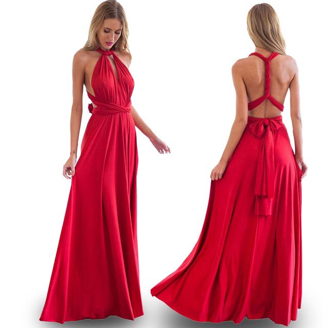 Robe maxi rouge