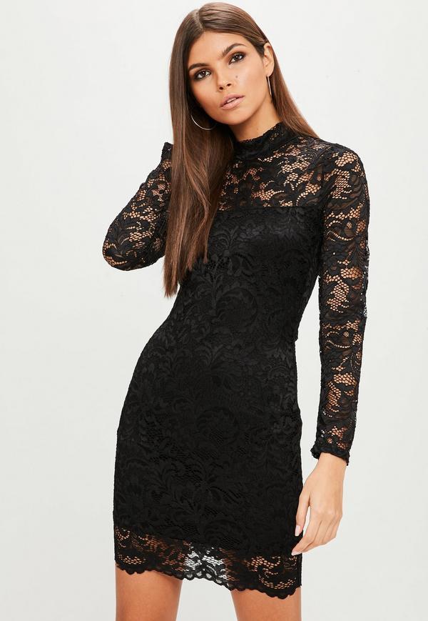 Robe noir a dentelle