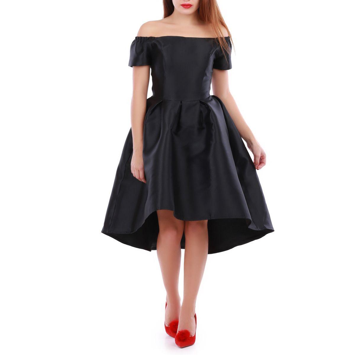 Robe noir asymétrique