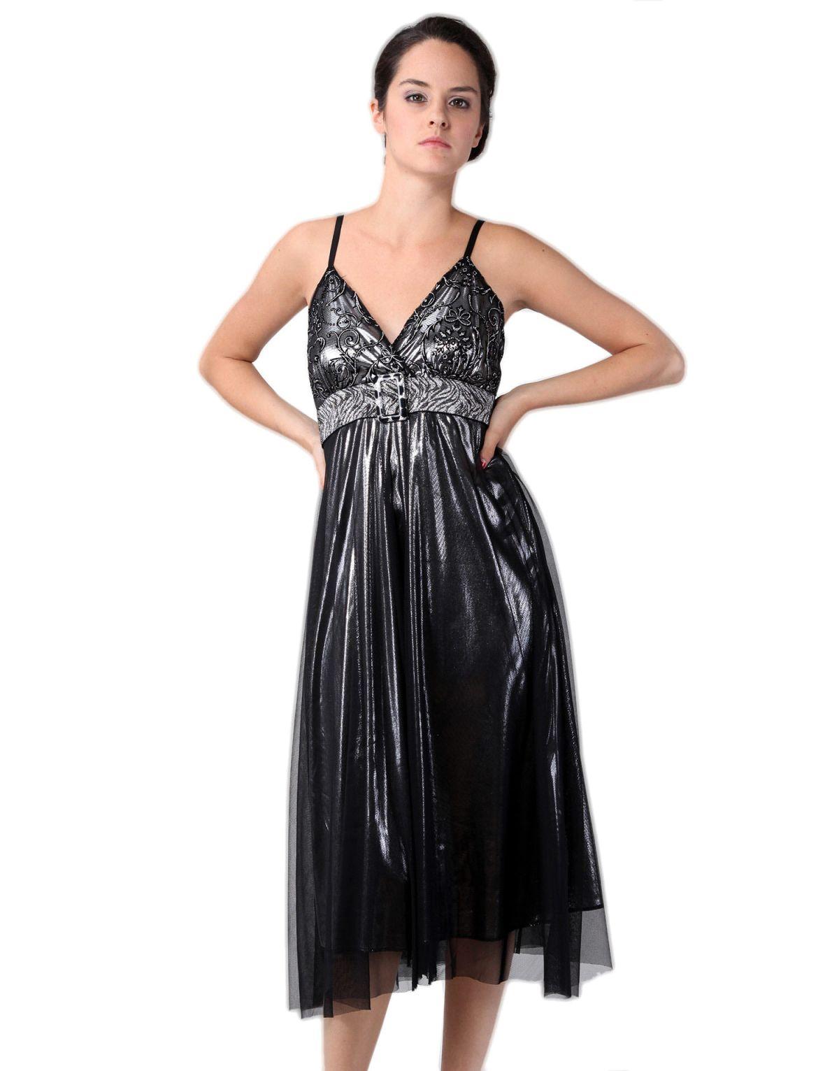 Robe noir brillante