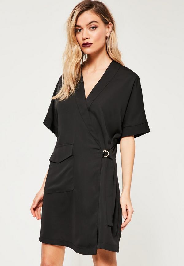 Robe noir cache coeur