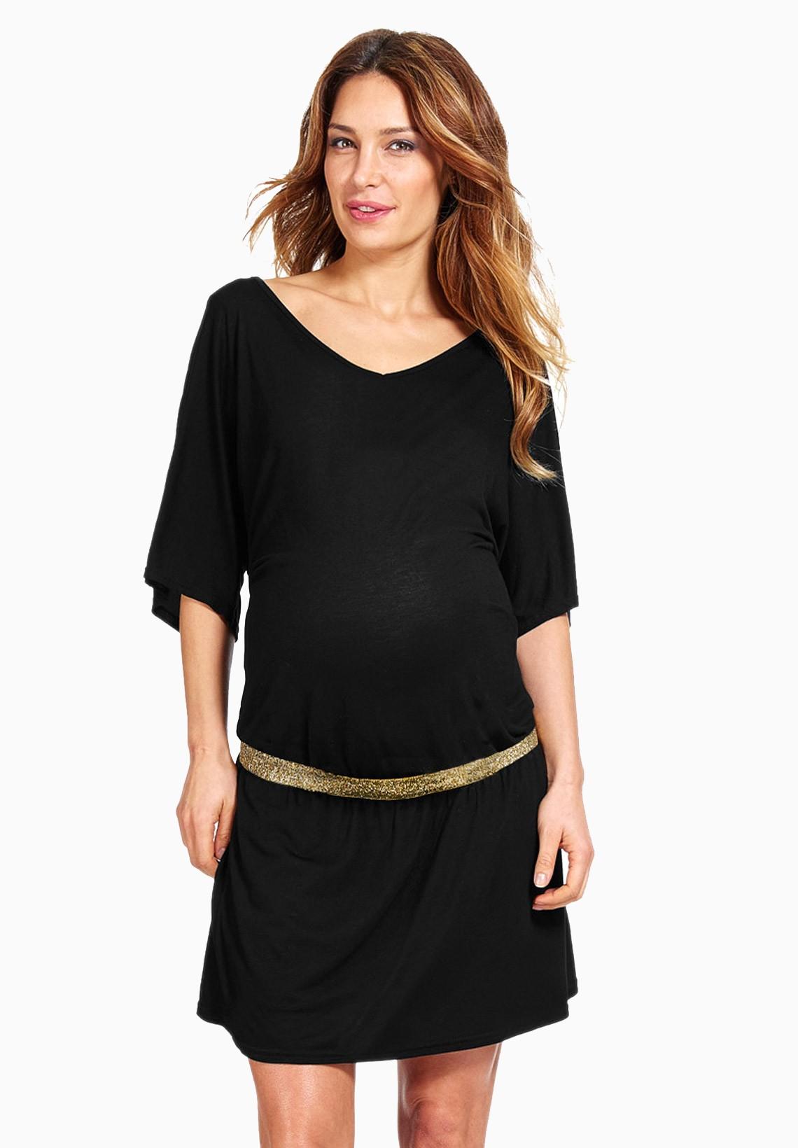 Robe noir de grossesse