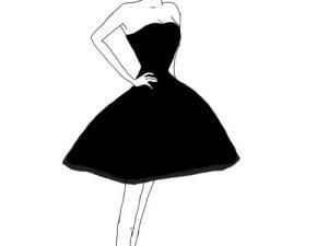 Robe noir dessin