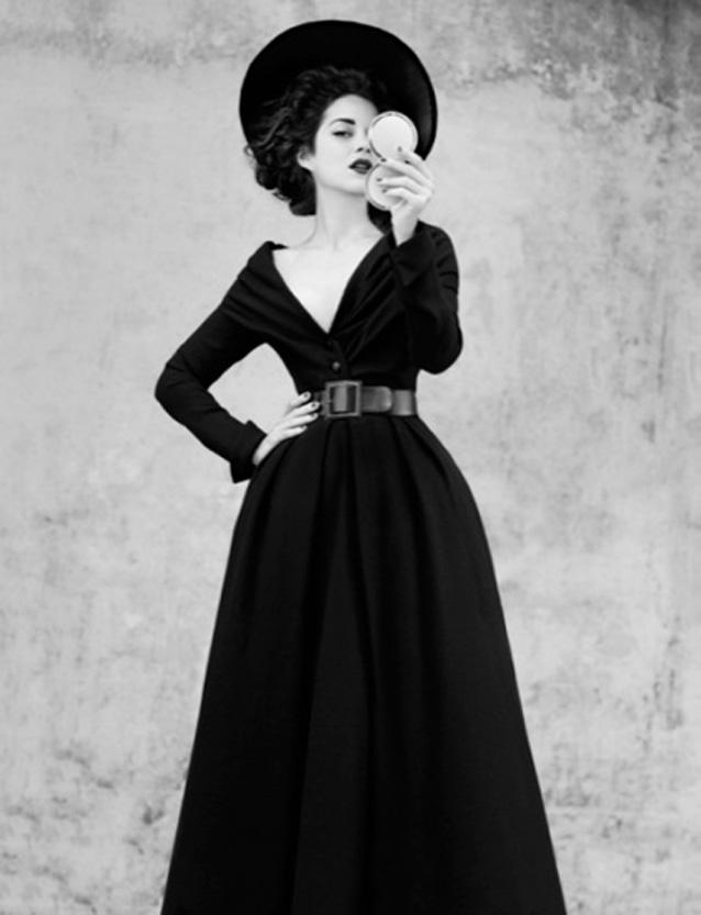 Robe noir dior