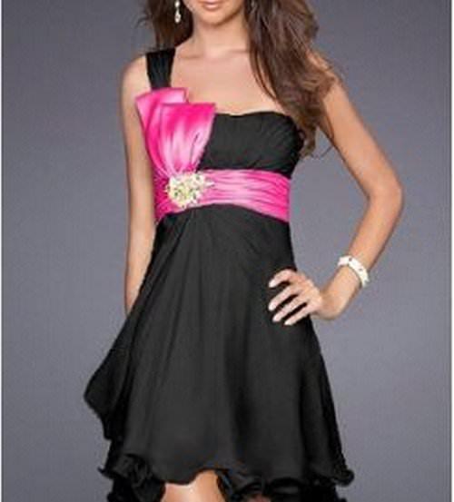 Robe noir et rose