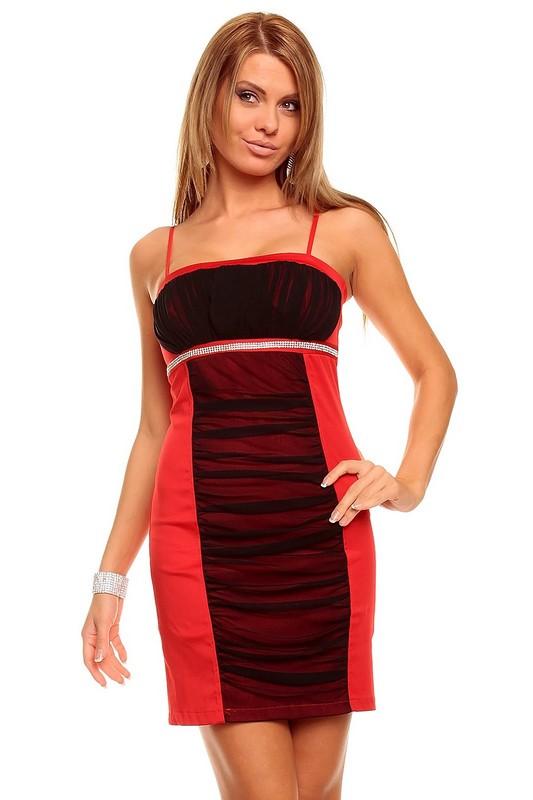 Robe noir et rouge