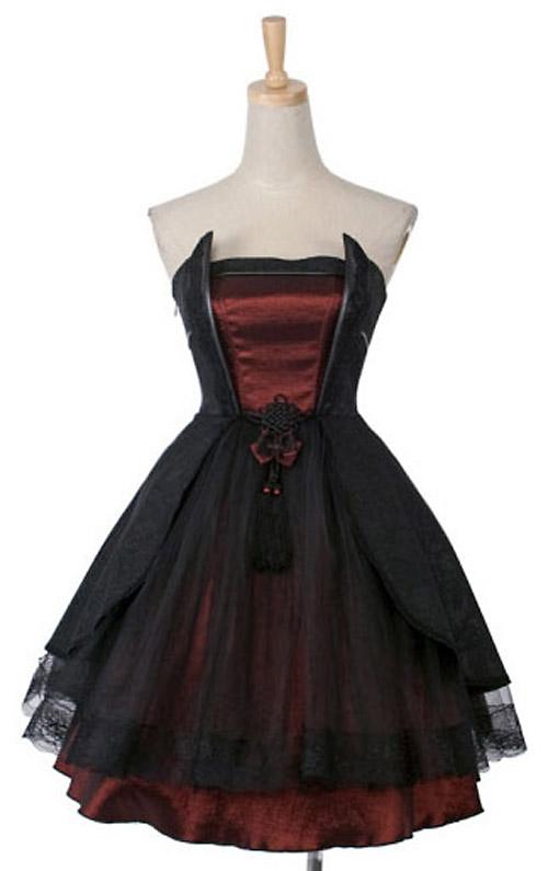 Robe noir et rouge