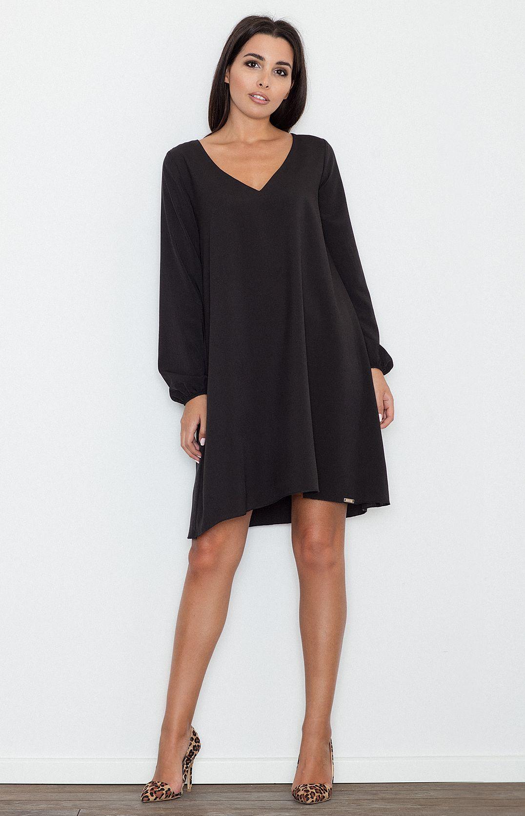 Robe noir fluide