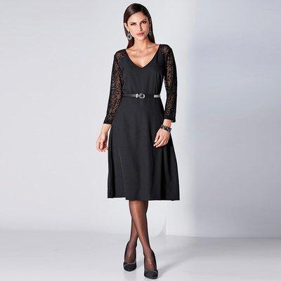 Robe noir mi longue