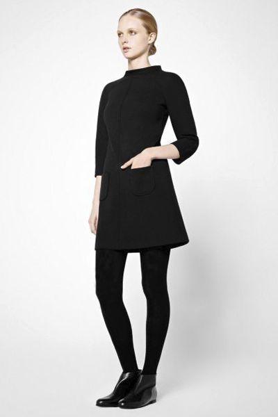 Robe noire collant noir