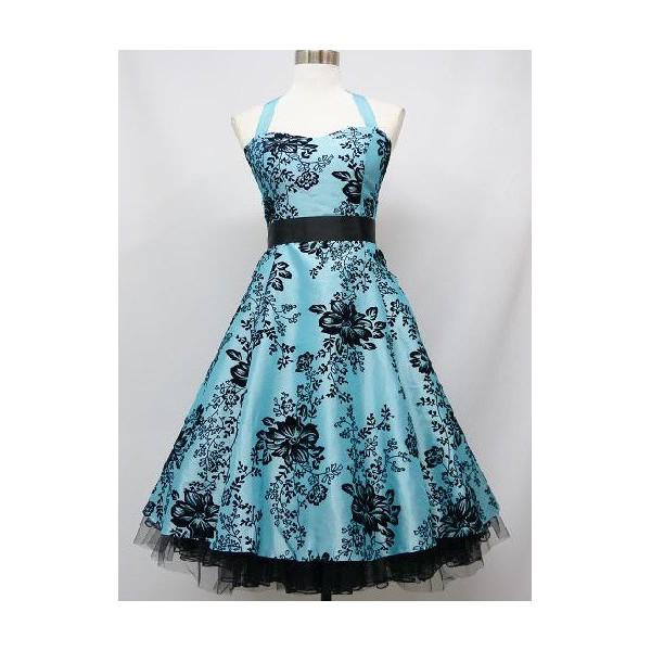 Robe pin up bleu