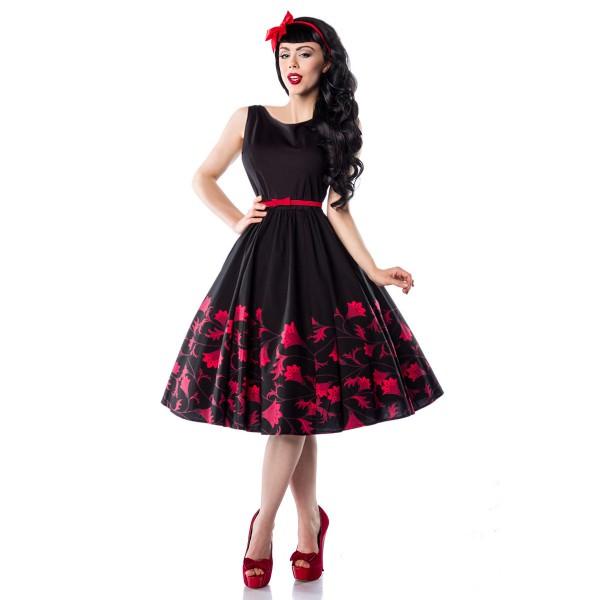 Robe pin up noir et rouge