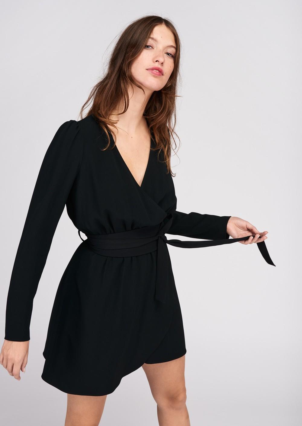 Robe portefeuille noir