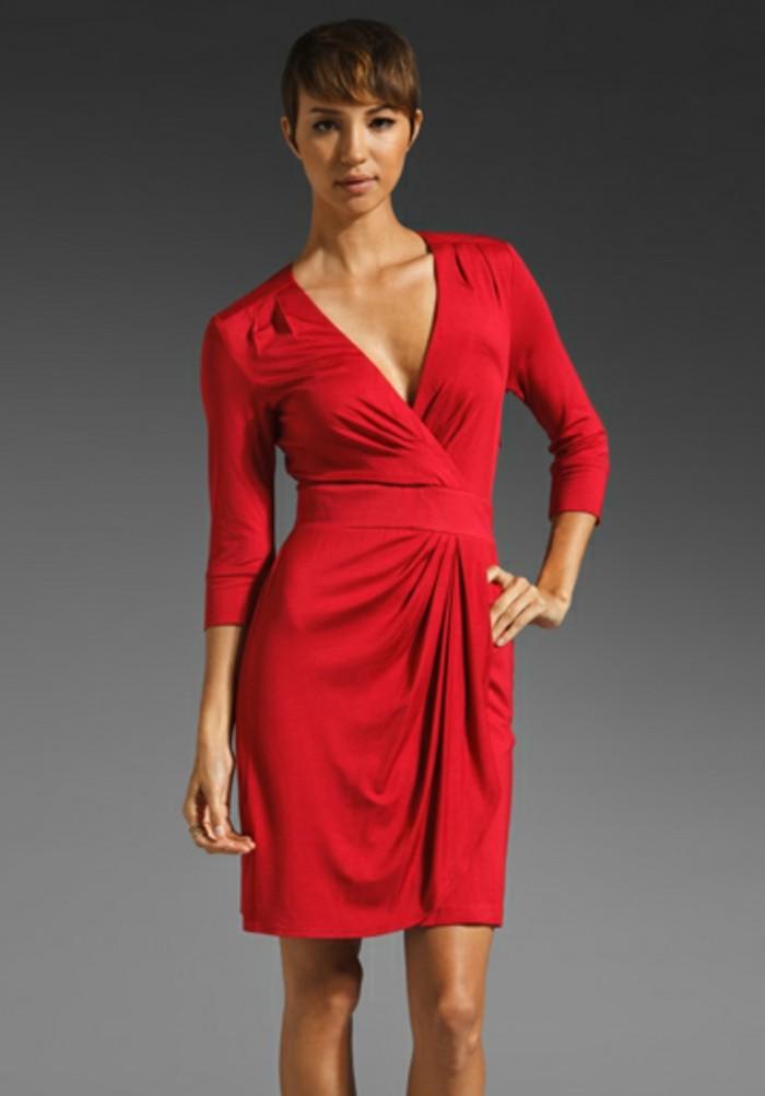 Robe portefeuille rouge