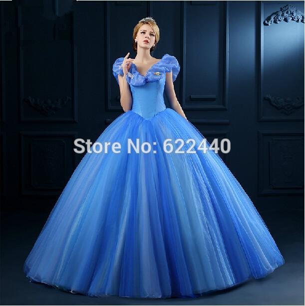 Robe princesse mariage bleu