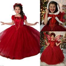 Robe princesse rouge fille