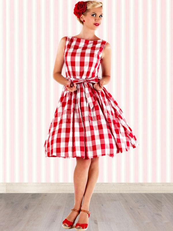 Robe retro rouge