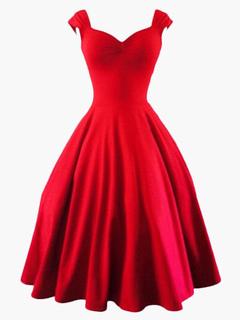 Robe retro rouge