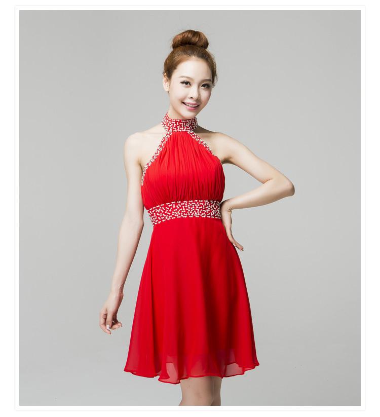 Robe rouge courte pour mariage