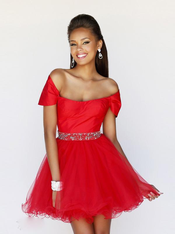 Robe rouge courte pour mariage