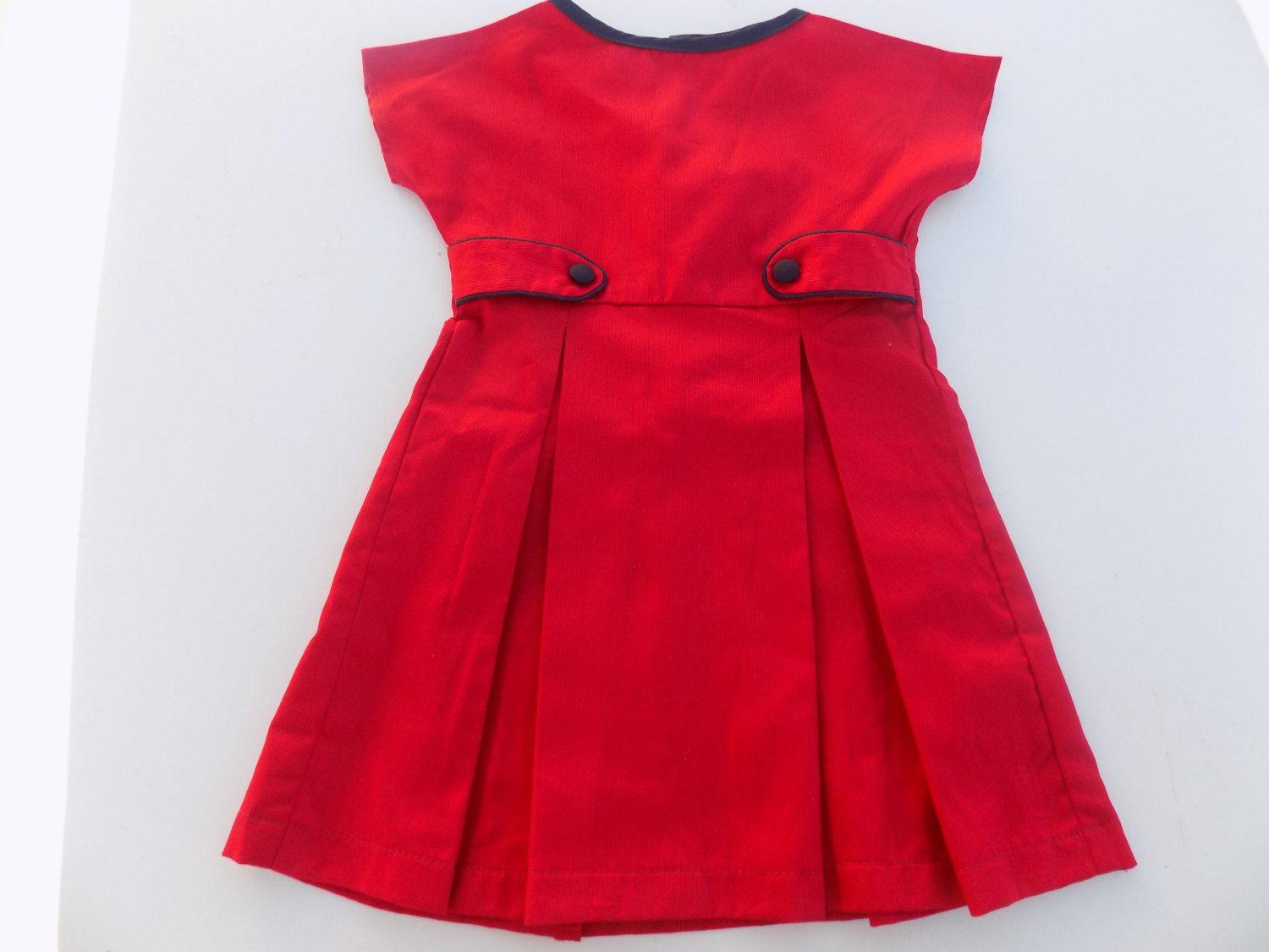 Robe rouge fille 4 ans