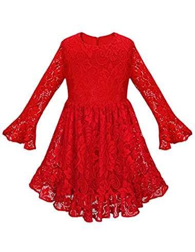 Robe rouge fille 8 ans