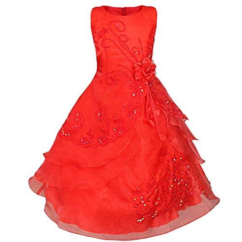 Robe rouge fille 8 ans