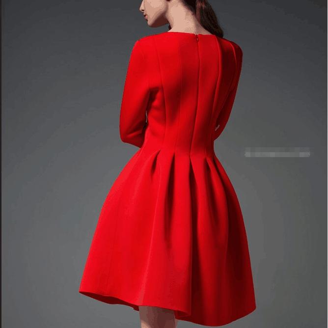 Robe rouge hiver