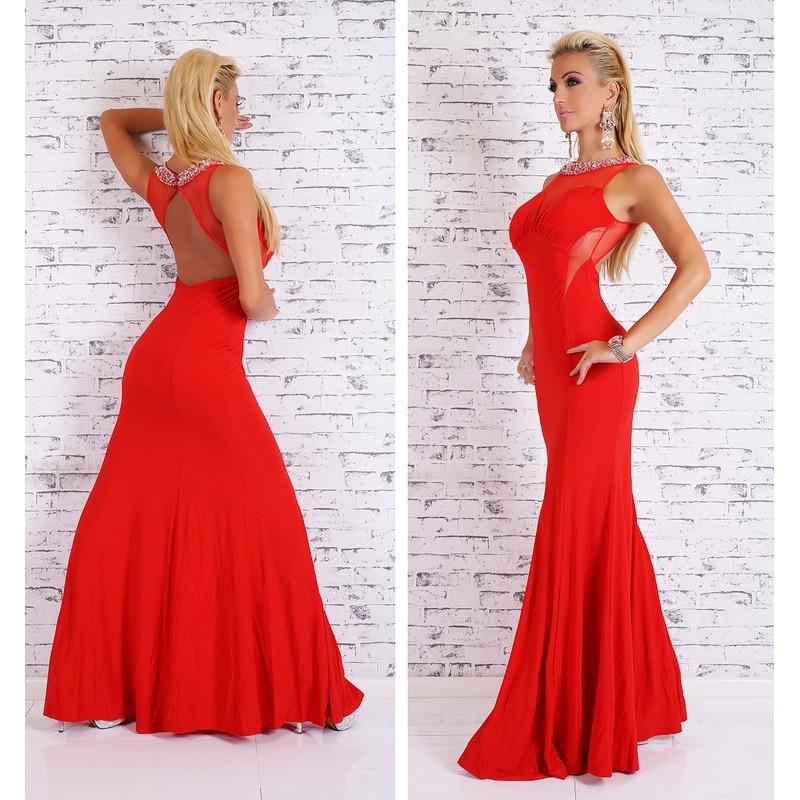 Robe rouge longue sexy