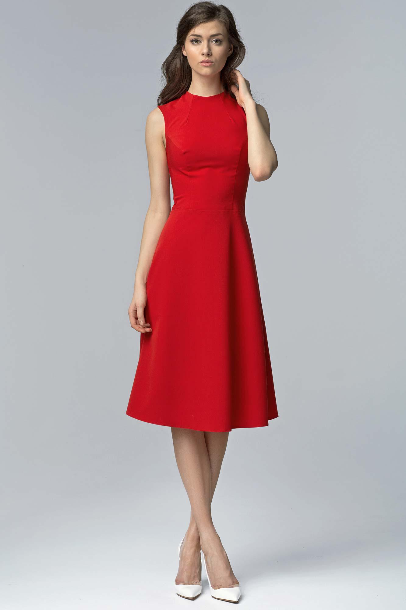 Robe rouge midi