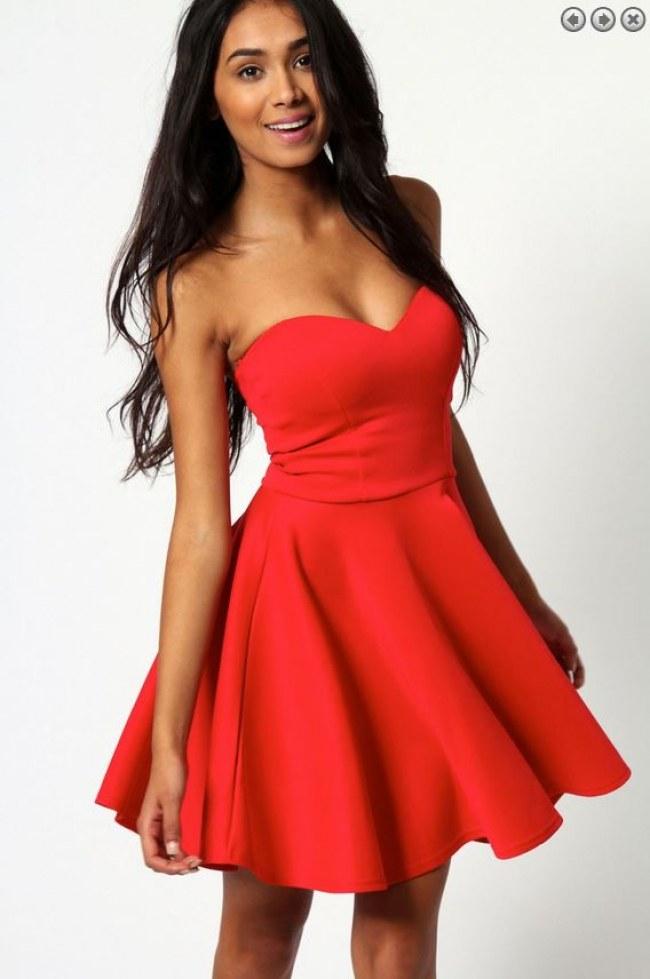 Robe rouge nouvel an