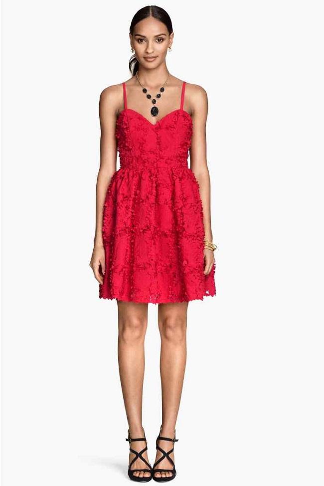 Robe rouge pas cher h&m