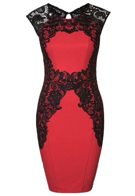 Robe rouge zalando