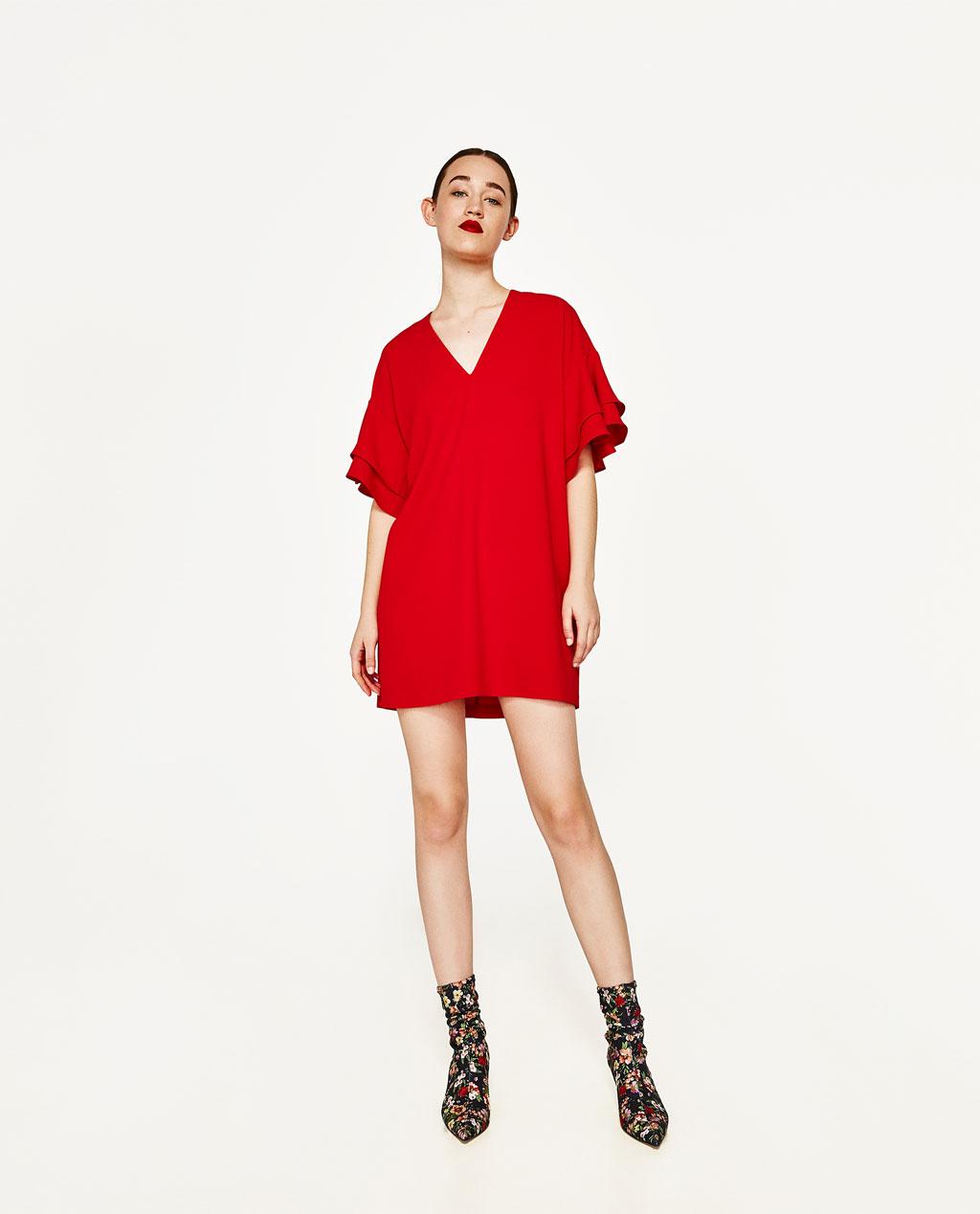 Robe rouge zara