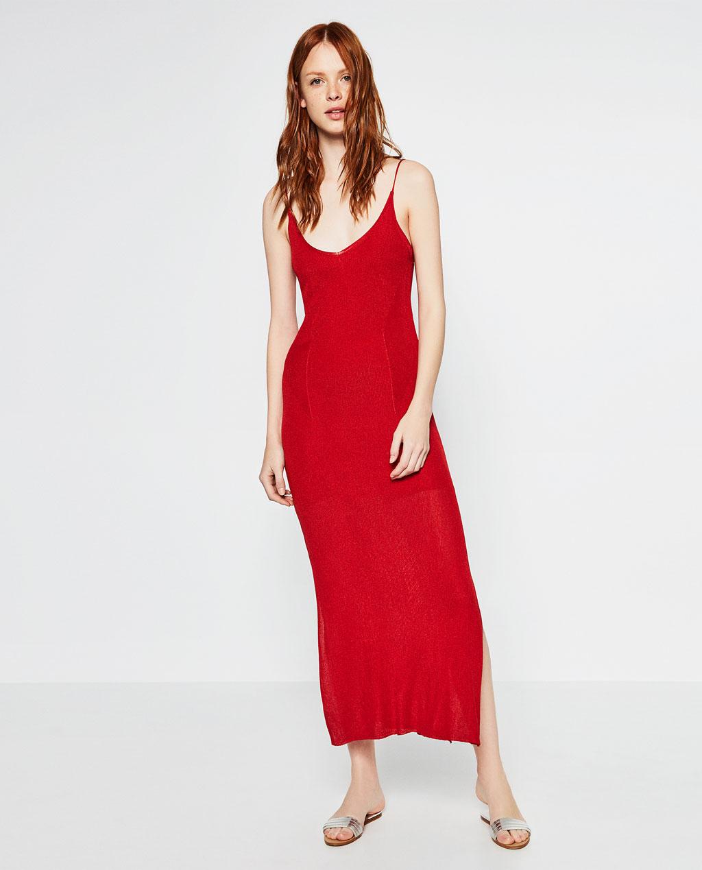 Robe rouge zara