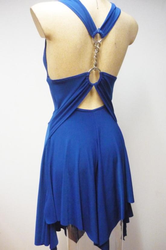 Robe salsa bleu